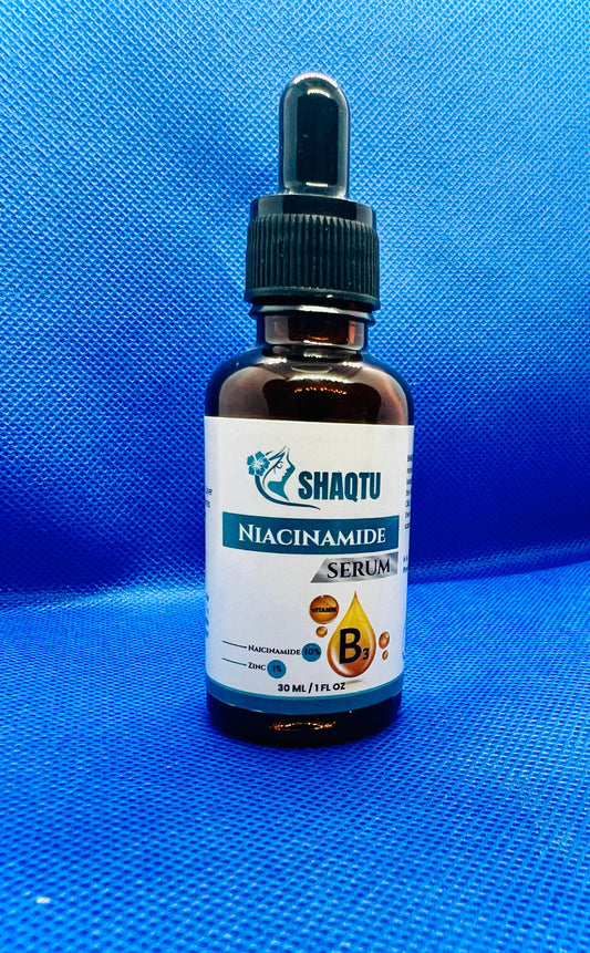 SHAQTU Niacinamide 10% + Zinc 1% Serum – Vitamin B3 for Clear, Smooth & Radiant Skin (30ml)